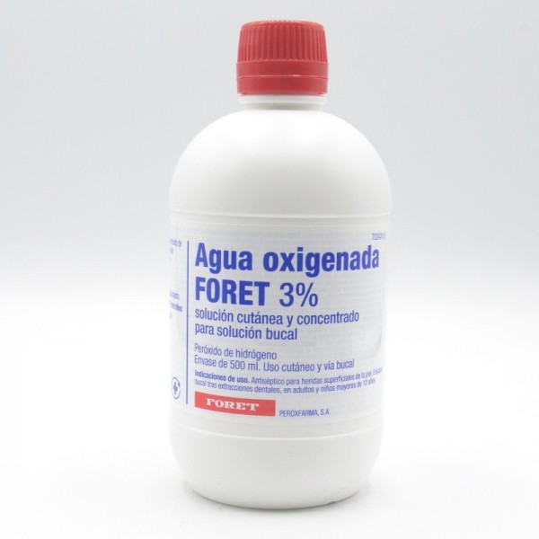 AGUA OXIGENADA FORET 3 % solucion cutanea y concentrado...