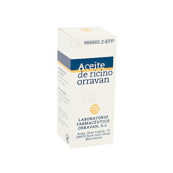 ACEITE RICINO ORRAVAN 1g/ml LIQUIDO ORAL, 1 frasco de 25 g