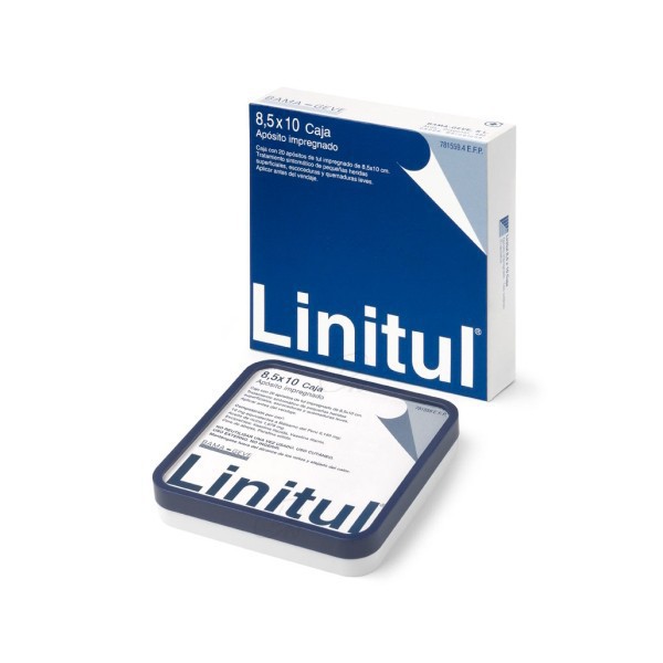 LINITUL APOSITO IMPREGNADO, 20 apositos de 8,5 x 10 cm
