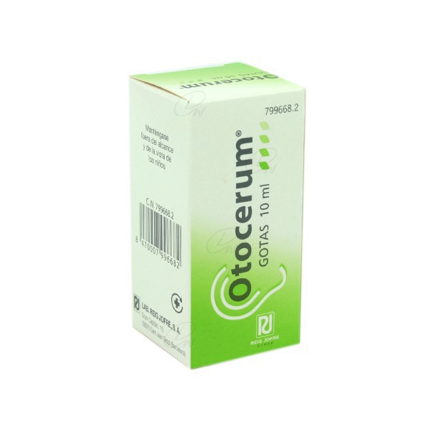 OTOCERUM GOTAS OTICAS EN SOLUCION, 1 frasco de 10 ml
