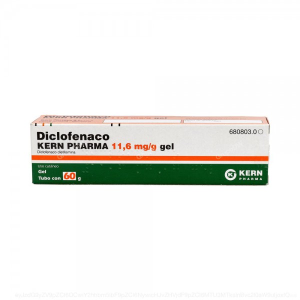 DICLOFENACO KERN PHARMA 11,6 mg/g GEL