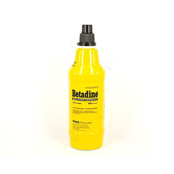 BETADINE 100 mg/ml SOLUCION CUTANEA, 1 frasco de 500 ml