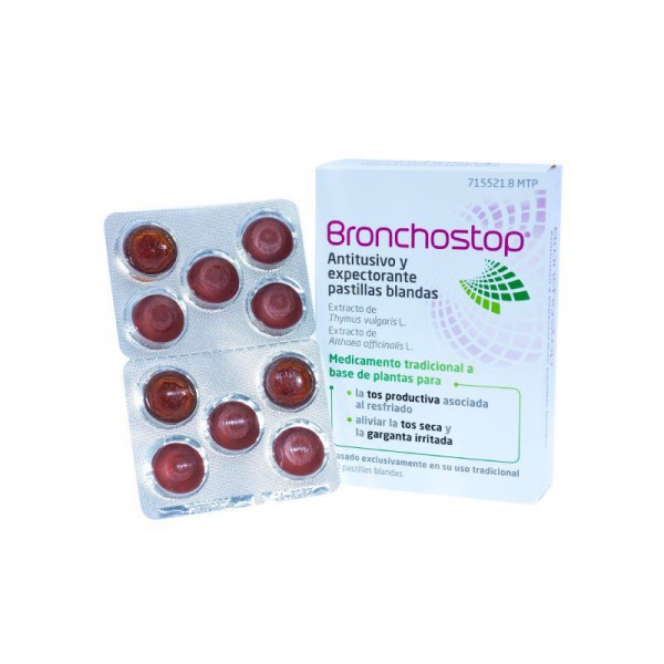 BRONCHOSTOP ANTITUSIVO Y EXPECTORANTE PASTILLAS BLANDAS,...