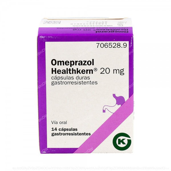 OMEPRAZOL HEALTHKERN 20 mg CAPSULAS DURAS GASTRORRESISTENTES