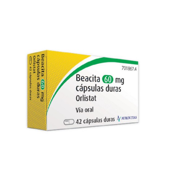 BEACITA 60 mg CAPSULAS DURAS, 42 capsulas
