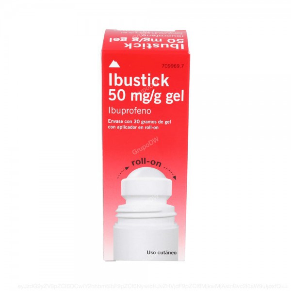 IBUSTICK 50 mg/g GEL TOPICO ROLL-ON 30 g