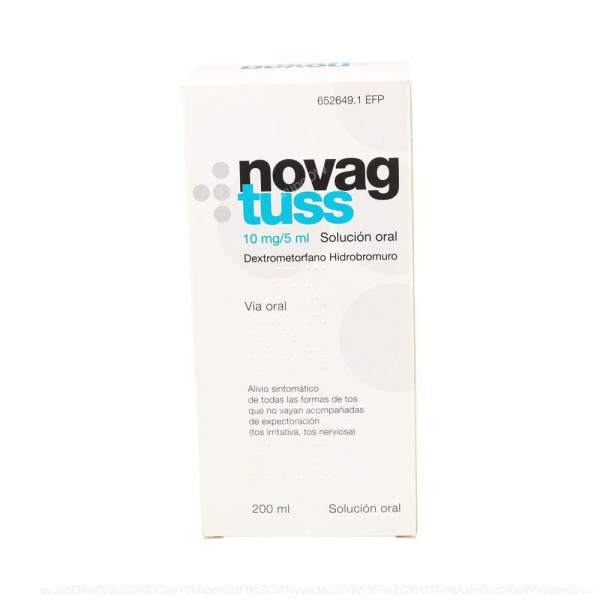 NOVAG TUSS 10mg/5ml SOLUCION ORAL, 1 frasco de 200 ml