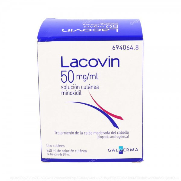 LACOVIN 50 mg/ml SOLUCION CUTANEA, 4 frascos de 60 ml