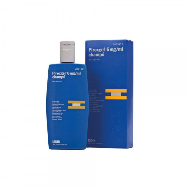 PIROXGEL 6 mg/ml CHAMPU, 1 frasco de 200 ml