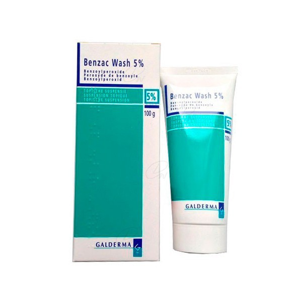BENZAC WASH 50 mg/g GEL, 1 tubo de 100 g