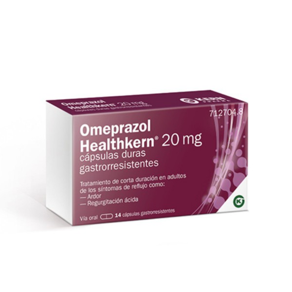 OMEPRAZOL HEALTHKERN 20 mg CAPSULAS DURAS...