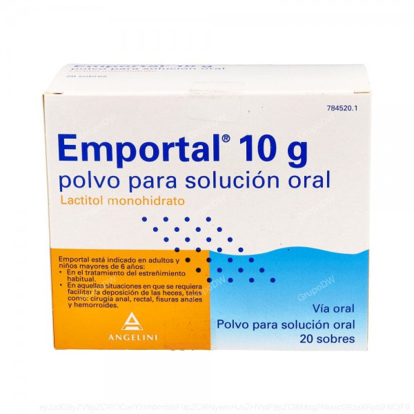 EMPORTAL 10 g  POLVO PARA SOLUCION ORAL, 20 sobres