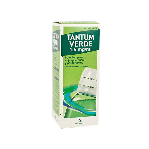 TANTUM VERDE 1,5 mg/ml SOLUCION PARA ENJUAGUE BUCAL Y...