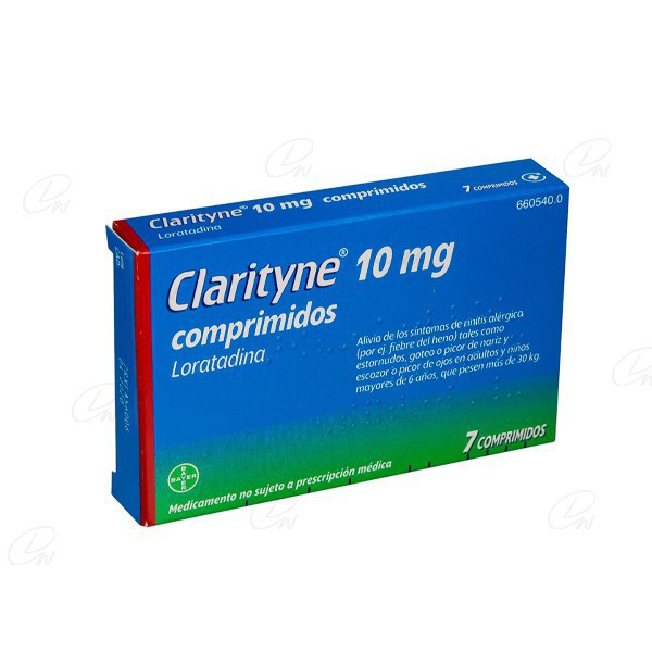 CLARITYNE 10 mg COMPRIMIDOS, 7 comprimidos