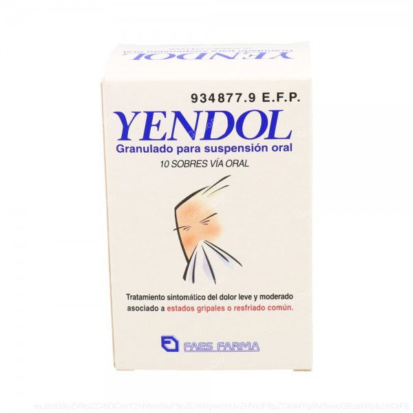 YENDOL GRANULADO PARA SUSPENSION ORAL, 10 sobres