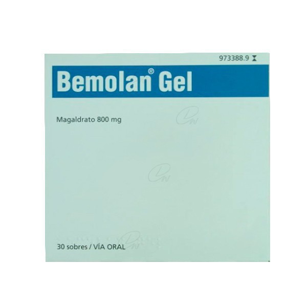 BEMOLAN 800 mg GEL ORAL, 30 sobres