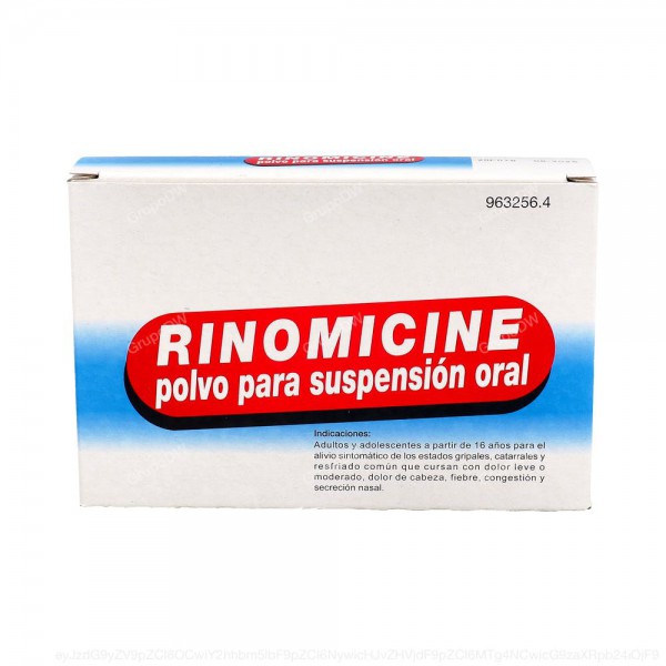 RINOMICINE POLVO PARA SUSPENSION ORAL, 10 sobres