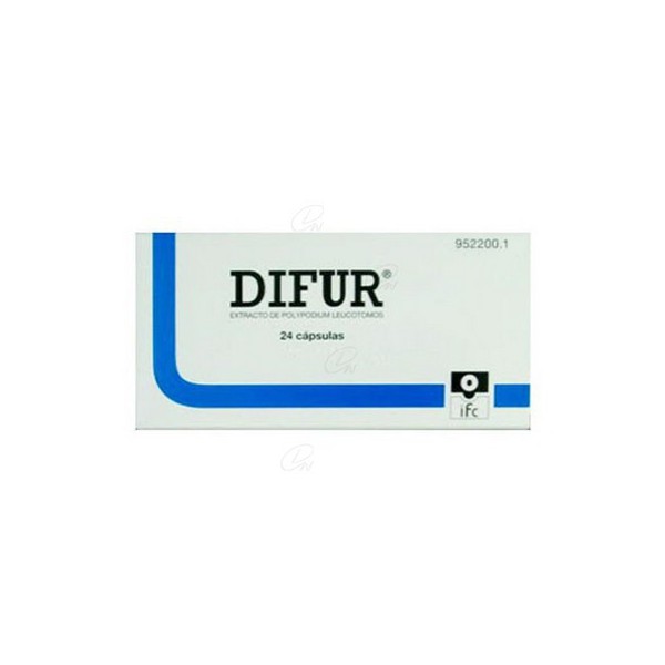 DIFUR 120 mg CAPSULAS DURAS, 24 capsulas