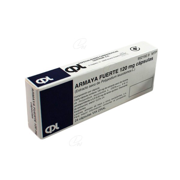 ARMAYA FUERTE 120 mg CAPSULAS DURAS, 24 capsulas