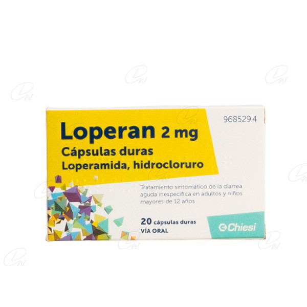 LOPERAN 2 mg CAPSULAS DURAS, 20 capsulas
