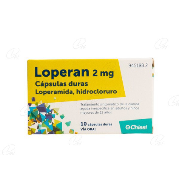 LOPERAN 2 mg CAPSULAS DURAS, 10 capsulas
