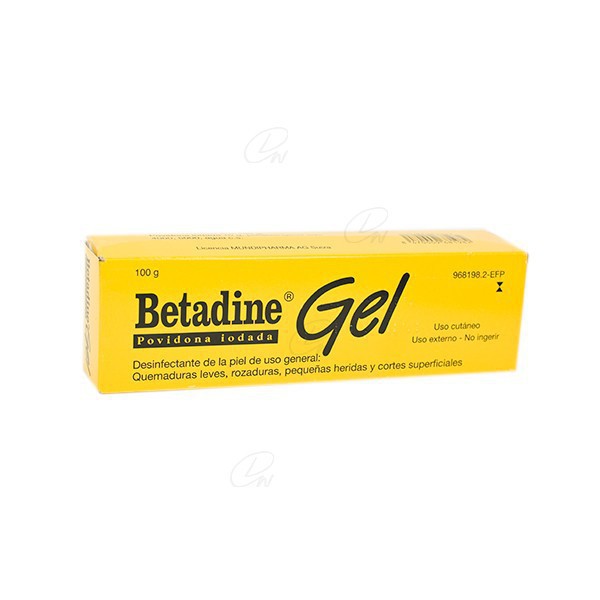 BETADINE GEL 100 mg/g GEL, 1 tubo de 100 g